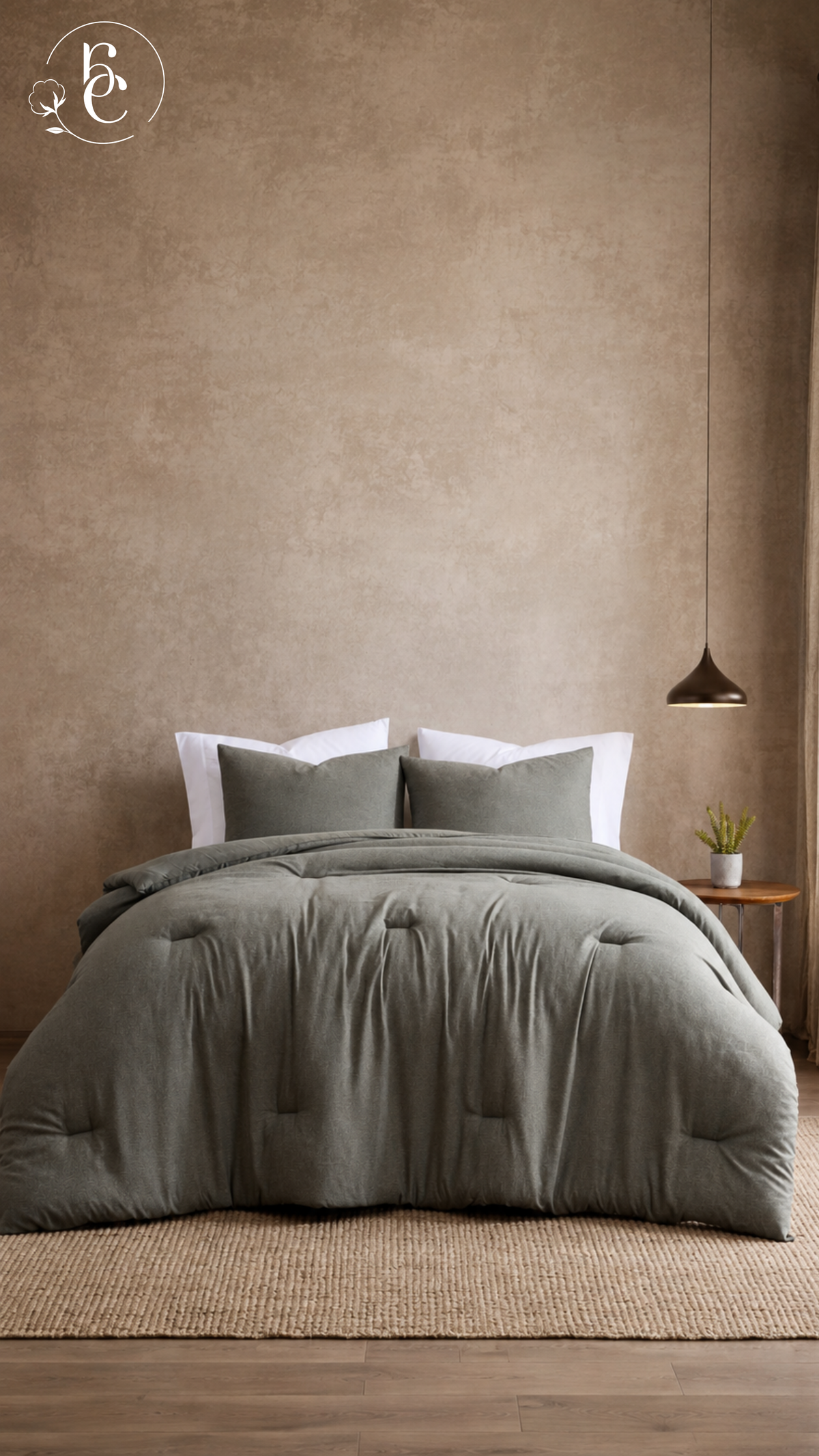 Edredón Solei Cashmere – Set Premium de 3 Piezas