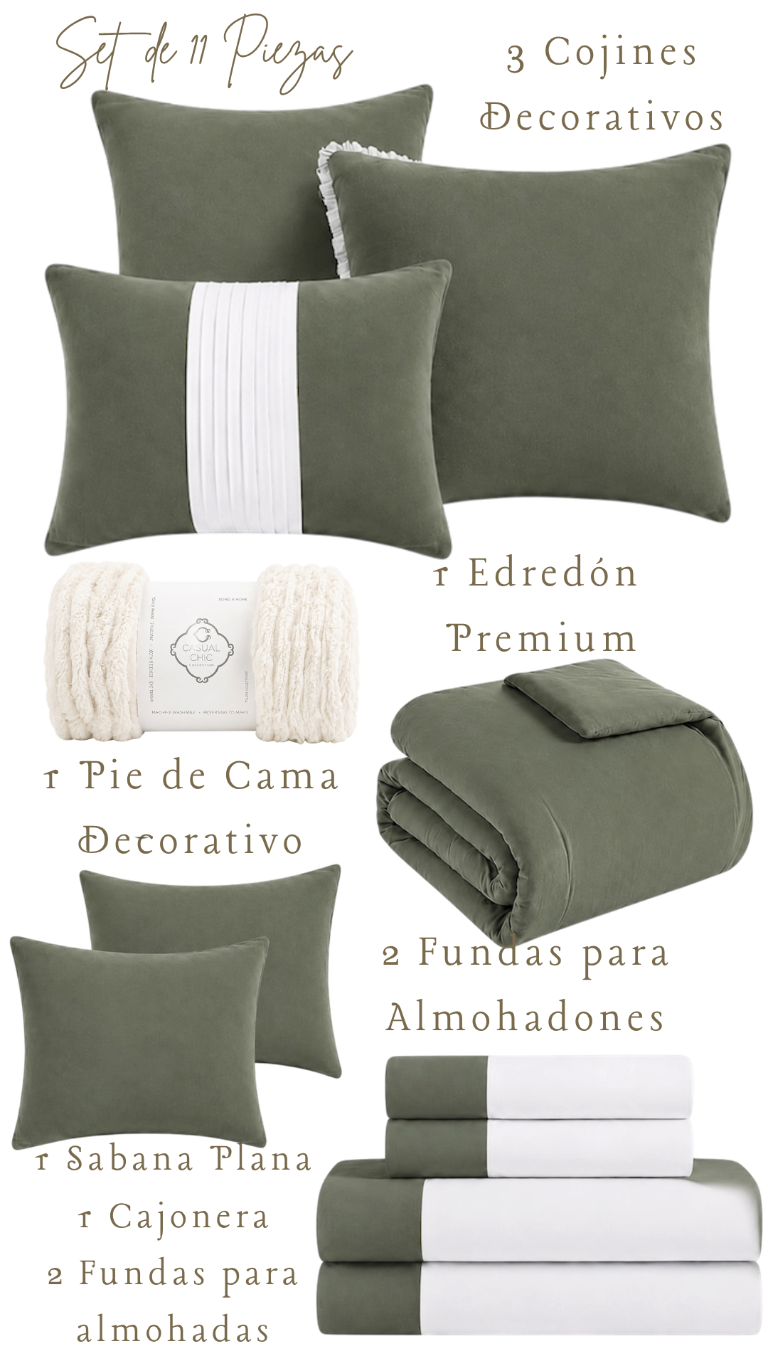 Edredón Orela – Set Premium de 11 Piezas