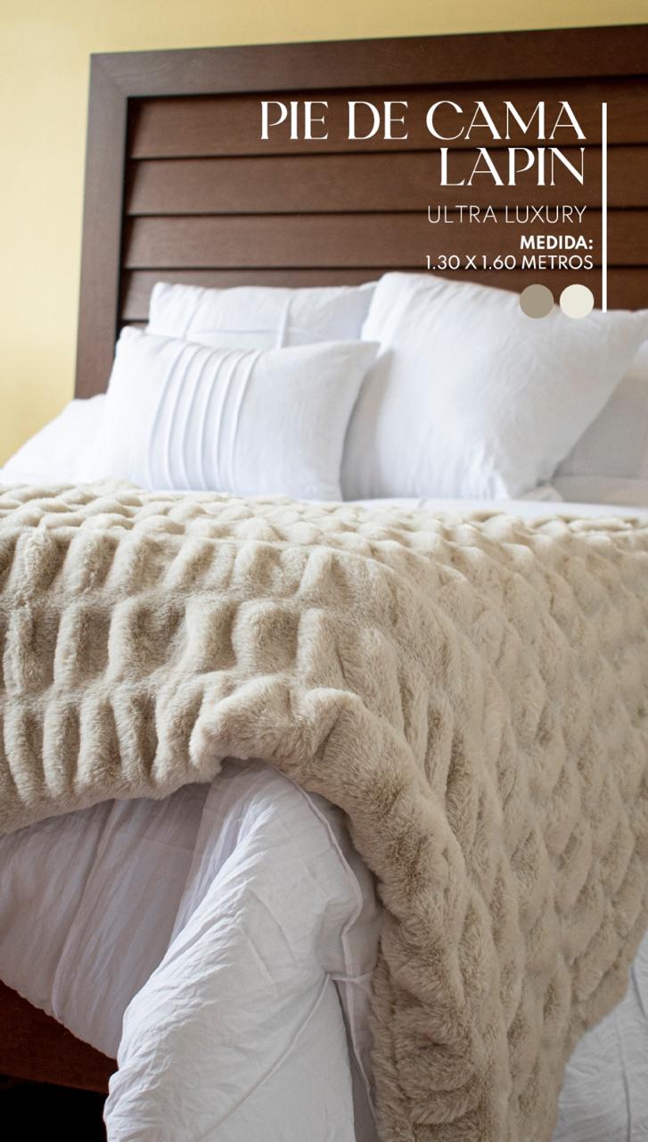 Pie de Cama Lapin – Textura Ultra Suave / Manta Decorativa